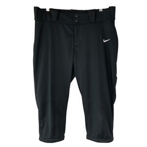 Nike Diamond Invader Women Softball Capri Pants Black Knicker Size Large Dri-FIT